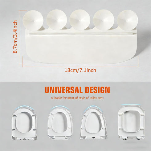 YEYDYQPT 5 (1.7" 3.3") Toilet Pee Splash Guard with Powerful Suction Urine Deflector Blocks Leaks Improved Large
