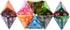 10-Pack Multi Colored Polyhedral Dice: D4 D6 D8 D10 D12 for Dungeons and Dragons