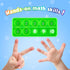 Ten-Frame Math Manipulative for Elementary, Counting Number Math Games, Montessori Educational Toy for Kindergarten