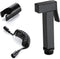 VNFOCRQJH Handheld Bidet Sprayer for Toilet, Black Portable Cloth Diaper Sprayer Set Brass