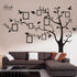 Large Family Tree Wall Decor, DIY Black Photo Frame Sticker Decal Art for Living Room Home Decor