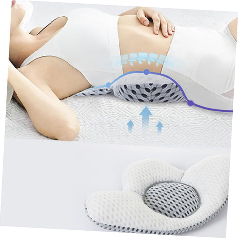 PRETYZOOM Pregnant Woman Pads Waist Pillow for Lower Back Support Breathable Mesh Fiber Pillow