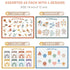 60 Pack 12" 18" 4 Babebay Disposable Placemats for Baby, Sticky Toddler Placemat for Restaurants, Dining Table, Party