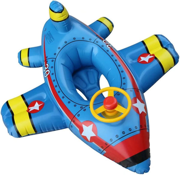 Airplane Baby Swimming Float Inflatable Pool Floaties Toys Outdoor Swimming Ring Seat