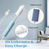 Electric Baby Bottle Brush Cleaner - Rechargeable Silicone Brushes Set with Replaceable Brush Head