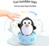 8 Lukax Baby Easter Egg Toys - Bunny Chick Baby Easter Basket Stuffer, Plastic Easter Egg Toys with Rattles, Toddler