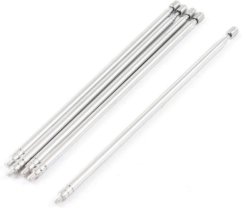 5 Pcs Universal Telescopic Metal Long Antenna, for Remote Control Accessory, RC Car Replacement Parts
