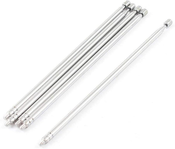 5 Pcs Universal Telescopic Metal Long Antenna, for Remote Control Accessory, RC Car Replacement Parts
