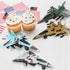 ArtCreativity United States Air Force Diecast Fighter Jet Toy Set of 4, Pullback Mechanism Metal Plane Toys for Boys