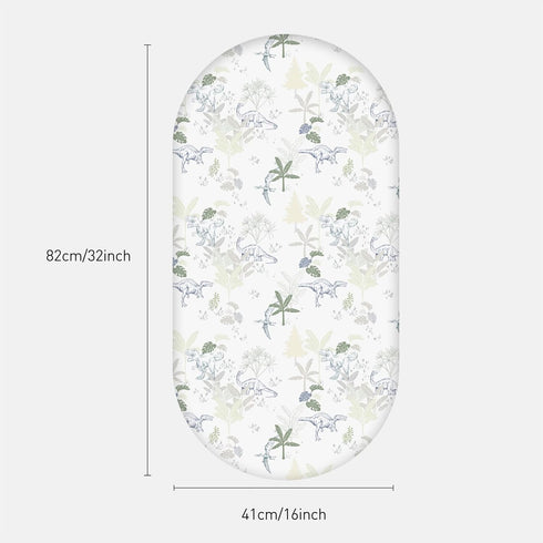 4 Pack Bassinet Sheets, Bassinet Sheets for Baby Boy and Girl, Bassinet Sheet Neutral, Fit for Rectangle, Round, Oval