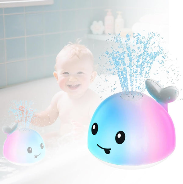 Ponilyer Whale Bath Toy, Baby Bath Toys Rechargeable Colorful Whale Sprinkler for Babys
