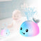 Ponilyer Whale Bath Toy, Baby Bath Toys Rechargeable Colorful Whale Sprinkler for Babys
