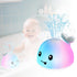 Ponilyer Whale Bath Toy, Baby Bath Toys Rechargeable Colorful Whale Sprinkler for Babys