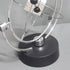 Electronic Perpetual Motion Desk Toy, Silver Cube Rotation for Home Decoration and Science Fun