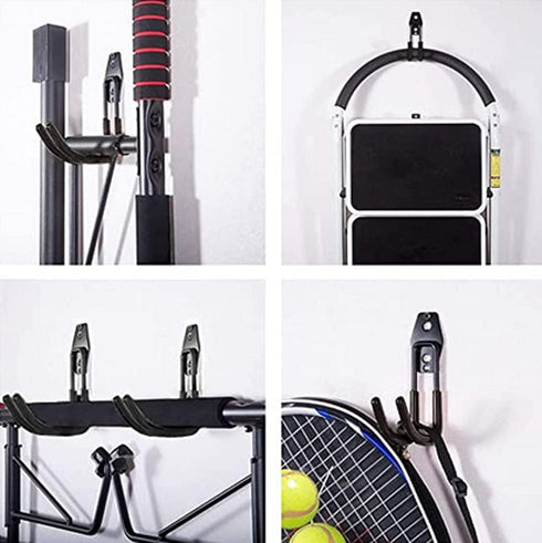 Wall Mount Baby Stroller Hanger, Steel Garage Tool Storage Organizer, Baby Stroller Rack Holder (Black)