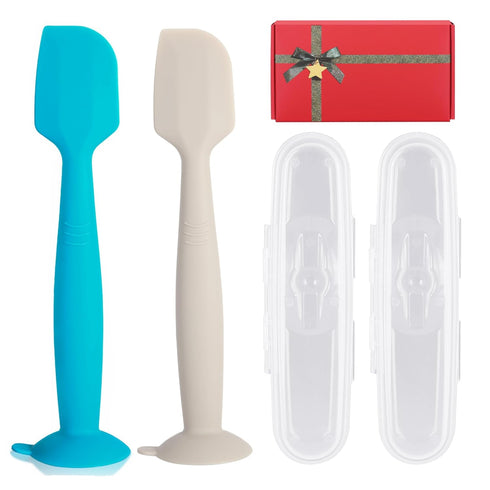 Baby Diaper Cream Spatula with Case,2 Large Diaper Spatula with 2 Case