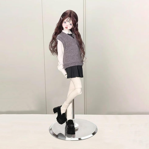 2Pcs 1/3 1/4 15.7" 27.6" Doll Base Stand Fit for BJD Dolls Applicable - Tall, Adjustable Small Display Holder Base