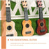 Toddmomy Kids Ukulele Guitar Toy - 2 Pcs 4 Strings Educational Musical Instrument for Toddlers & Preschoolers