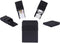 Playing Card Case - Leather Holder for Board Games, Coin Pouch, Money Organizer, and Card Deck Holder (Black)