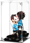 Acrylic Display Case, Clear Action Figure Display Box with Mirrored Back, Dustproof Protection for Collectibles