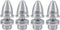 RuiLing 4pcs 3.17mm M5 RC Airplane Propeller Adaptor - Aluminum Bullet Spinner for