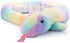 The Petting Zoo Snake Stuffed Animal Plushie, Ombrez Rainbow Snake Plush Toy, 54 inches