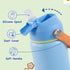 12oz Kerilyn Kids Water Bottle, Stainless Steel Insulated Water Bottle for Kids, Toddler Cup with Straws Leak-Proof