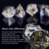 Natural Gemstone DND Dice Set, 7 Pcs Labradorite Handmade Polyhedral D&D Dice with Gift Box for Role Playing Games