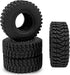 4Pcs 1.0" Soft Rubber Tires for 1/18 TRX4M Defender 1/24 Axial SCX24 Deadbolt Bronco RC Crawler Car (C Style)