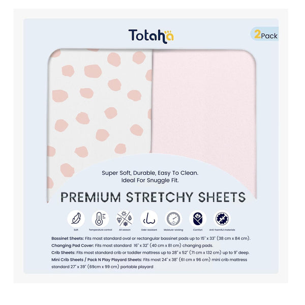 TotAha Premium Stretchy Changing Pad Cover, Buttery Soft Diaper Changing Pad Covers