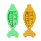 WAGHAVEN 1Pcs Green/Yellow Water Baby Bathing Fish Shape Temperature Infant Toddler Shower Bath Thermometer - Color