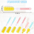 Keggaen 6Pcs Mugs(4Pcs+2 Bottle Brush Sponge, Cup Water Bottle Sponge Brush Cleaner, Detachable Handle Portable Water