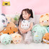 AIXINI 8 inch Cute White Cat Plush Stuffed Animal - Cylindrical Body Pillow, Super Soft Cartoon Hugging Toy