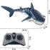 1:18 6+ TEMI Remote Control Shark Toys, High Simulation Scale Fish with Light and Spray Water for Lake Bathroom Pool