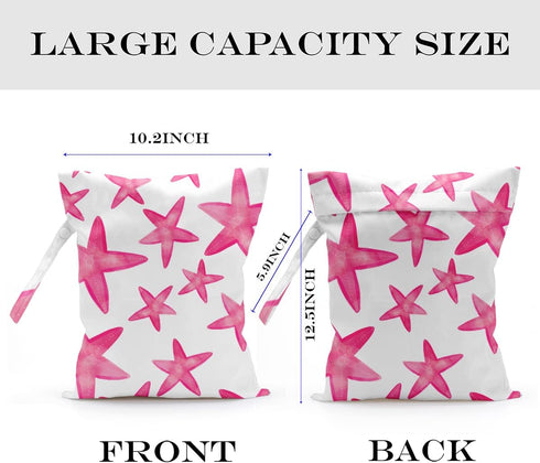 zcyxuuw Wet Bag, Wet Dry Bag, Wet Bag for Swimsuit, Travel, Beach, Pool, Diapers, Dirty Yoga Gym Clothes, Makeup Bag