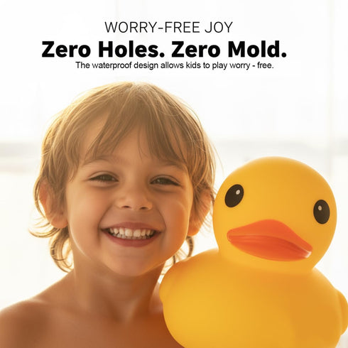 3.4 Inch 2 Swimming Pcs Kalafona Rubber Bathtub Duck/Duckie Waterproof No 'Bebe' No Hole Funny Bath Pool Toy Without