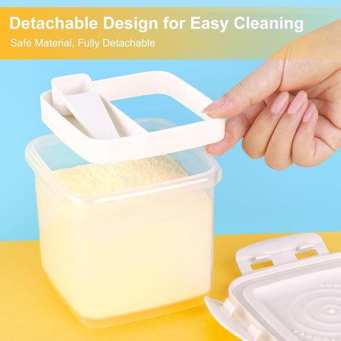Accmor Formula Dispenser On The Go, Formula Container to Go, Portable Milk Powder Kids Snack Container with Scoop