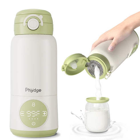 Portable Bottle Warmer for Travel, 15oz Capacity Portable Milk Warmer for Baby,