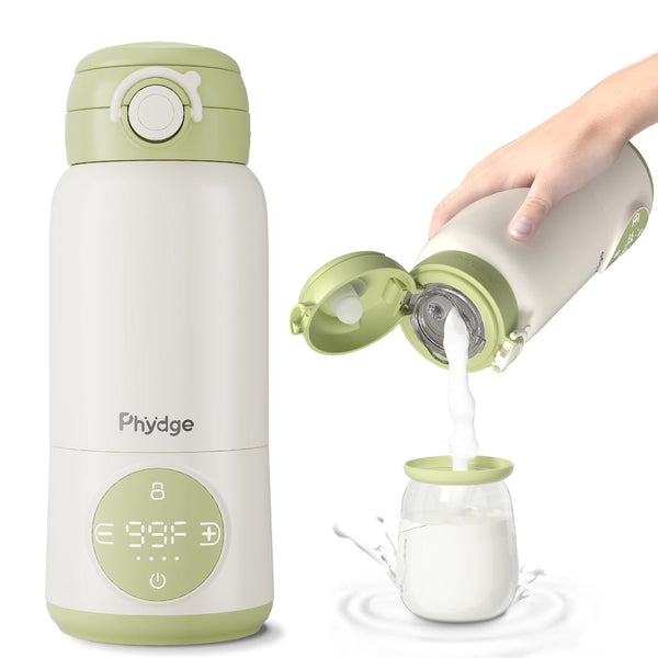 Portable Bottle Warmer for Travel, 15oz Capacity Portable Milk Warmer for Baby,