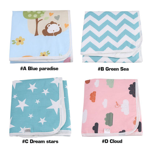 Ultra-Soft Large Washable Baby Changing Pad Mats Baby Cotton Urine Mat Diaper Nappy Bedding Changing Cover Pad