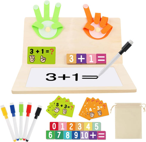 Number Blocks Toys for Kids Wooden Montessori Toys for 3 4 Years