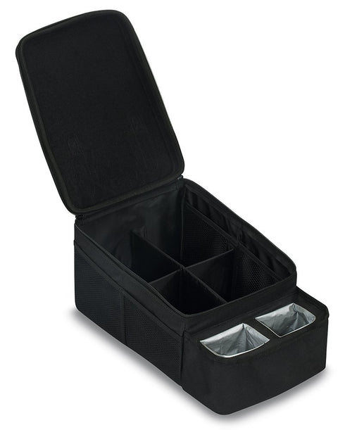 Britax Car Seat Organizer Caddy with Insulated Cup Holders | Crash Tested, 8 Mesh Pockets, Removable Center Dividers,