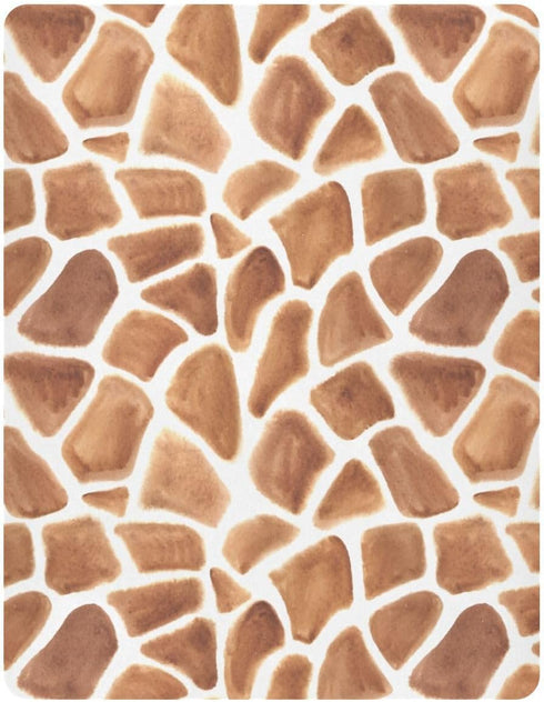 CHUROUSY 28x52 Inch Giraffe Print Crib Sheets for Boys Girl Giraffe Spots Zoo Safari Brown Animal Fitted Mattress Cover