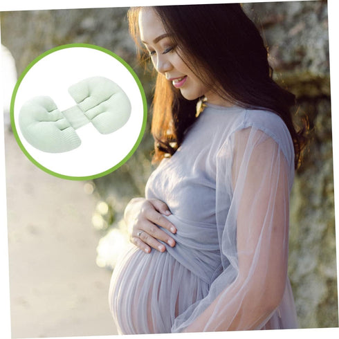 U-Shaped Pregnancy Pillow for Lumbar Support Multi-Functional Waist Pad Soft Fabric for Pregnant Women Supports Belly