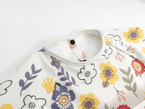 Extra Cover Waterproof Baby Bibs with Food Catcher - Washable Feeding Solution for Infants and Toddlers