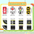 Set (26) Magnetic Road with Traffic Sign Toys, STEM Magnetic Building Blocks, Creative Educational Construction Toys