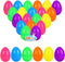 JIALWEN 36 PCS 3.35" Fillable Plastic Easter Eggs 6 Styles Bright Colors