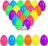 JIALWEN 36 PCS 3.35" Fillable Plastic Easter Eggs 6 Styles Bright Colors