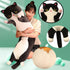 Werdast Gift(Black,18inches) Black Cat Long Plush Pillow Kitty Stuffed Animals Soft Sleeping Throw Pillow Doll Toy