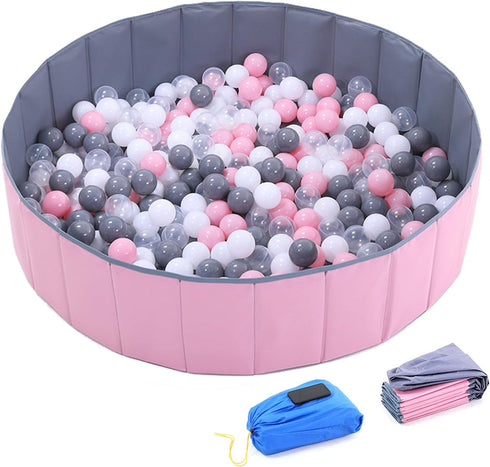 4 Feet Ball Pit for Kids, Baby Play Yard, Folding Portable Playpen, More Than 12 Sq.ft Play Space